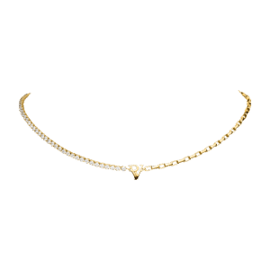 PV Tennis & Chain Necklace
