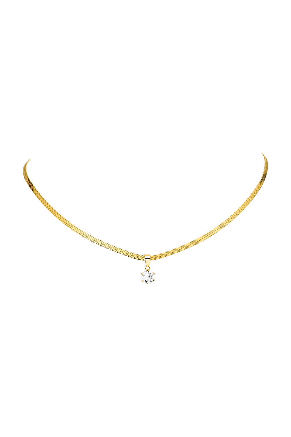 Brilliant Sleek Pendant Necklace