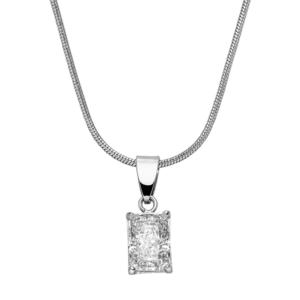 Baguette Stone Pendant Necklace