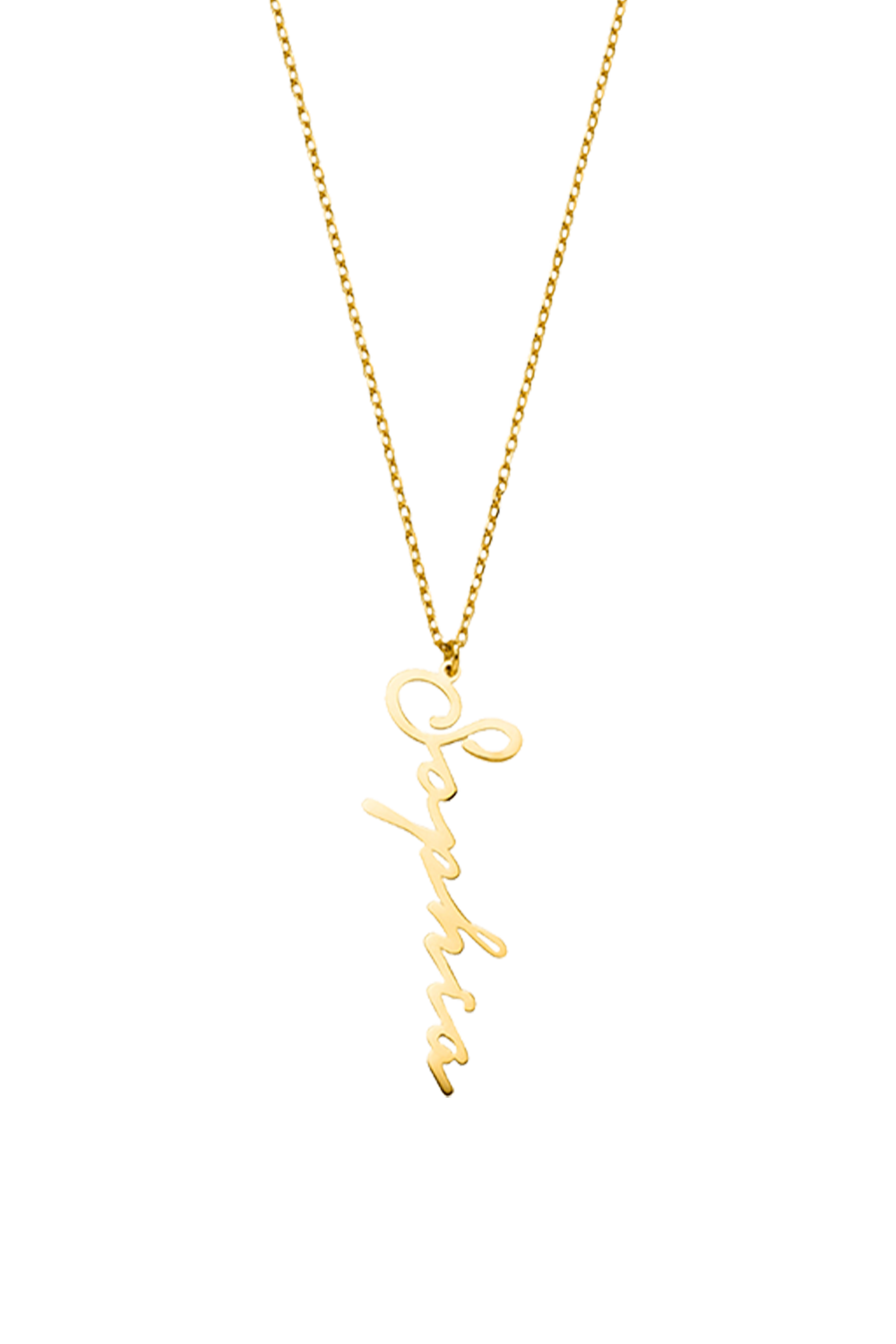 Name Necklace Vertical