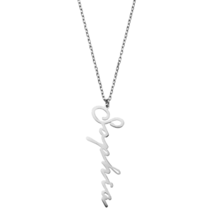 Name Necklace Vertical